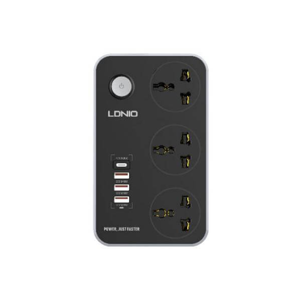LDNIO SC3412 38W PD20W Power Strip with 3 Outlets & 3 USB QC 3.0 Ports Description: